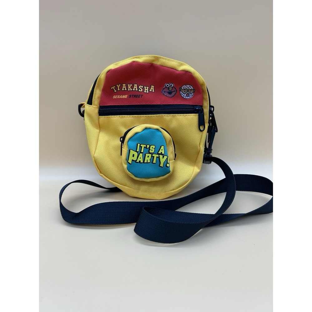Tyakasha x‎ Sesame Street Crossbody Shoulder Bag Elmo It's A Party Yellow